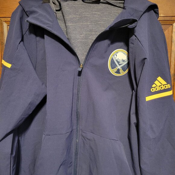 Men's Adidas Buffalo Sabres Hooded Jacket - Picture 1 of 3